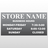 Hours 269 Window Lettering