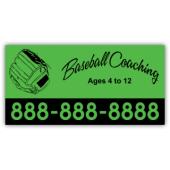 Baseball Coaching Magnetic Sign