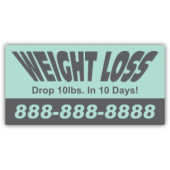 Weight Loss Magnetic Sign