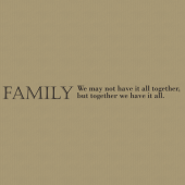 Family 237 Wall Lettering