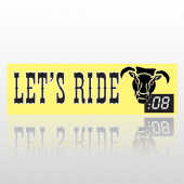 Let's Ride 63 Bumper Sticker