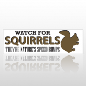 Squirrel Bumps 246 Bumper Sticker