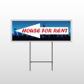 House Rent Night City 710 Wire Frame Sign