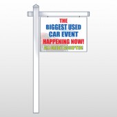 Fireworks Car 316 18"H x 24"W Swing Arm Sign