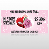 Pink Rose Hide Ring 400 Floor Decal