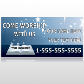 Worship With Us 02 Custom Decal