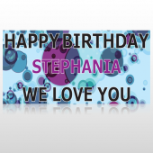 Birthday Dots 16 Custom Decal