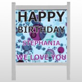 Birthday Dots 16 48"H x 48"W  Site Sign