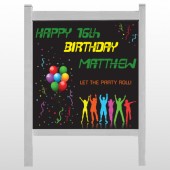 Silhouette Party 187 48"H x 48"W Site Sign