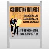 Contractors 645 48"H x 48"W Site Sign