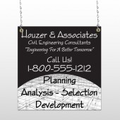 Black Planning 218 Window Sign