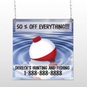 Fishing Bobber 410 Window Sign