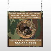 Hunt Turkey 409 Window Sign