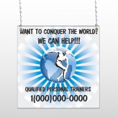 Man On Earth 406 Window Sign