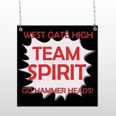 Team 43 Window Sign
