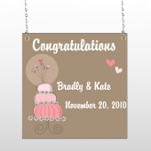 Heart Cake 03 Window Sign
