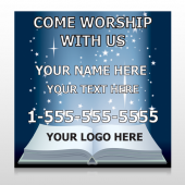Worship With Us 02 Custom Decal