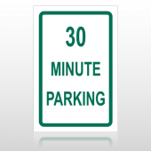 30 Min Parking 10011 Parking Lot Sign