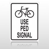 Bike Ped 10041 Parking Lot Sign