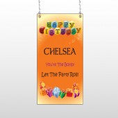 Birthday Balloons 185 Window Sign