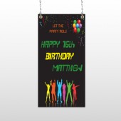 Silhouette Party 187 Window Sign