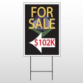 For Sale Corner 704 Wire Frame Sign
