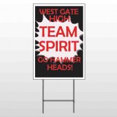 Team 43 Wire Frame Sign