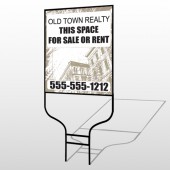 Biege Buildings 657 Round Rod Sign