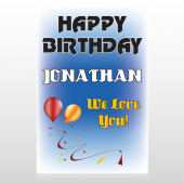 Red Orange B-Day 186 Custom Decal