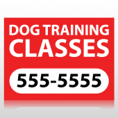 Dog Training Classes Sign Panel