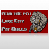 Fear Dog Mascot 51 Site Sign