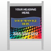 Rainbow Dots 143 48"H x 48"W Site Sign