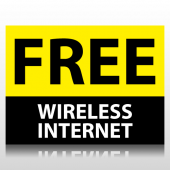 Free Wireless Internet Sign Panel