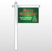 Merry Christmas 29 18"H x 24"W Swing Arm Sign