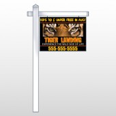 Tiger Landing 303 18"H x 24"W Swing Arm Sign