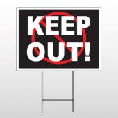 Keep Out 94 Wire Frame Sign
