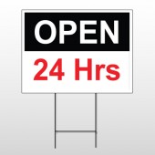 Open 24 Hours 84 Wire Frame Sign