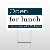 Open For Lunch 83 Wire Frame Sign