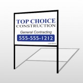 Construction 70 H-Frame Sign