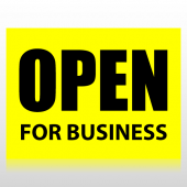 Open For Business Sign Panel