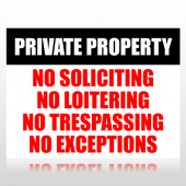 Private Property Sign Panel