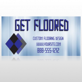 Blue Checker 249 Floor Decal