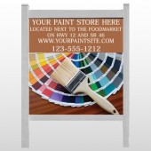 Paint Brushes 256 48"H x 48"W Site Sign