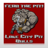 Fear Dog Mascot 51 Custom Decal