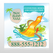 Palm Island Pool 534 Custom Decal