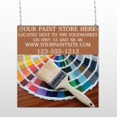 Paint Brushes 256 Window Sign