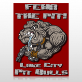 Fear Dog Mascot 51 Custom Decal