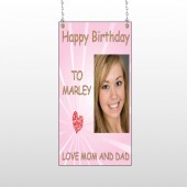 Happy B-Day Marley 10 Window Sign